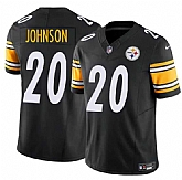 Men & Women & Youth Pittsburgh Steelers #20 Kaleb Johnson Black 2025 Draft F.U.S.E. Vapor Limited Stitched Jersey,baseball caps,new era cap wholesale,wholesale hats
